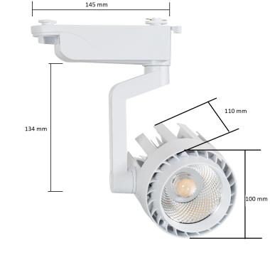 Produit de Spot LED Dora 30W Blanc pour Rail Monophasé