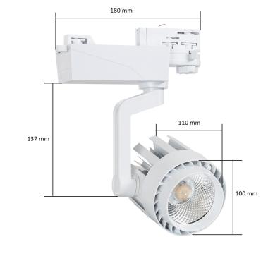 Product van Spotlight Dora 30W LED Driefasige Rail wit