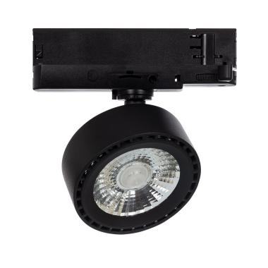 Produit de Spot LED New Onuba 20W Noir CRI90 No Flicker UGR16 pour Rail Triphasé (3 Allumages) 