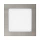 Product of 12W Square SuperSlim LED Downlight with 155x155 mm Cut-Out in Silver