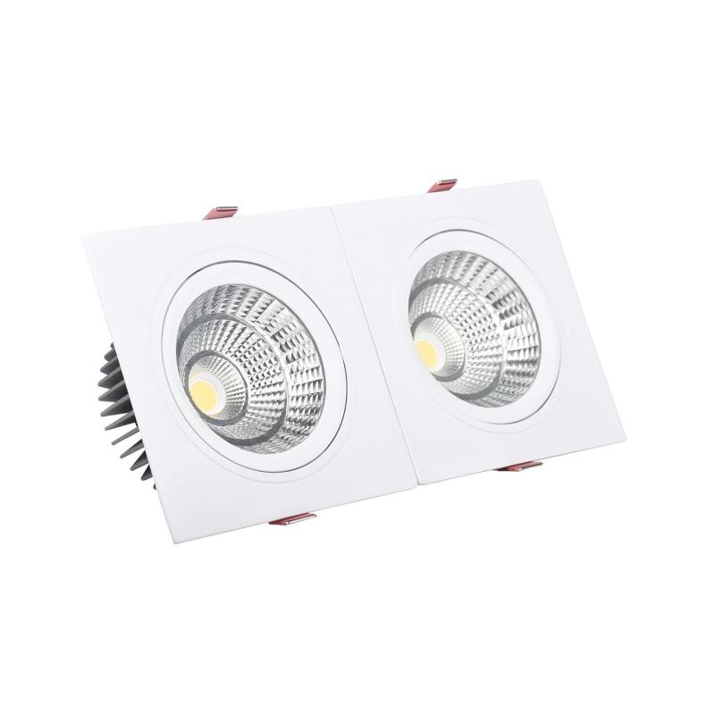 Produkt od Dvojité Stropní Podhledové Downlight LED Svítidlo 20W New Madison Obdelníkové Výřez 205x90 mm