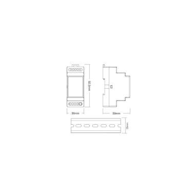 Product van Voeding  BUS Dali 16V DC 250 mA MiBoxer DL-POW1 