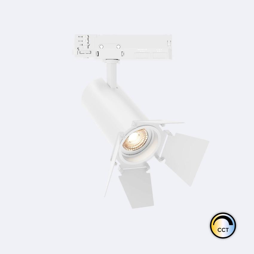 Product of 30W Fasano Cinema No Flicker DALI Dimmable LED Spotlight for Three Circuit Track in White