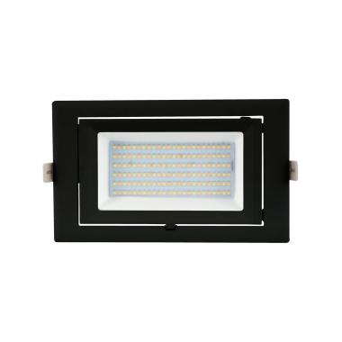 Produit de Spot Downlight LED 20W Rectangulaire Orientable SAMSUNG 130 lm/W LIFUD Coupe 210x125 mm Noir