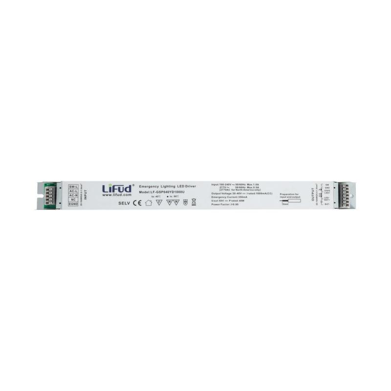 Product van Driver Noodverlichting LIFUD 100-277V uitgang 30-40V 1000mA 40W No Flicker LF-GSP040YD