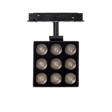 Produit de Spot LED Carré Orientable 15W CRI90 (UGR16) pour Rail Magnétique Monophasé 20mm 48V 