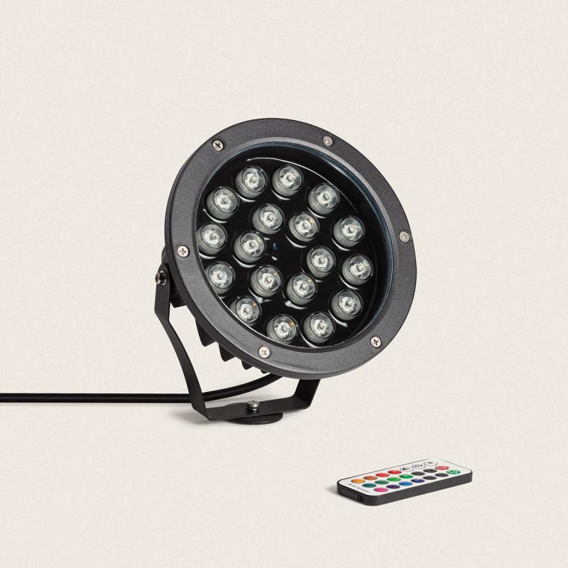 Produit de Spot Extérieur LED 18W RGB Colmar sur Piquet 