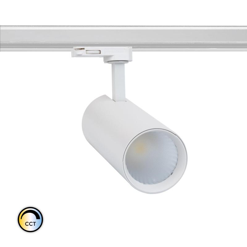 Produit de Spot LED New Bertha 30W Blanc CCT LIFUD pour Rail Triphasé (3 Allumages)