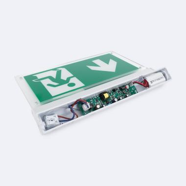 Produit de Signalisation de Secours LED en Saillie 60lm Permanent/Non Permanent Double Face