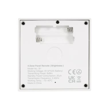 Product of MiBoxer B1 Wall Mounted RF Remote for Monochrome 4 Zone Dimmer