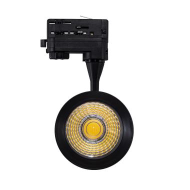 Produit de Spot LED Vulcan 30W Noir pour Rail Triphasé (3 Allumages) 