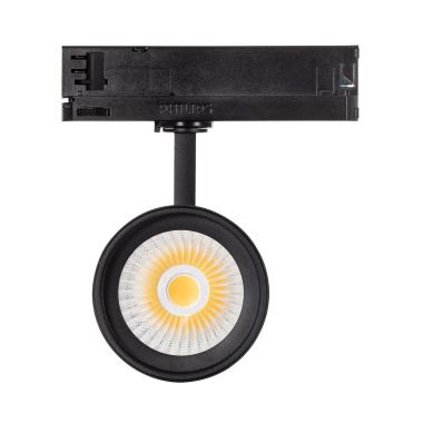 Produit de Spot LED New d'Angelo 40W Noir CCT CRI90 PHILIPS Xitanium pour Rail Triphasé (3 Allumages)