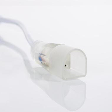 Product van Gelijkrichter kabel Neon LED 7,5 W/m Enkele kleur 220V AC 60 LED/m IP67 Halfrond 180º  Op maat  om de 100 cm