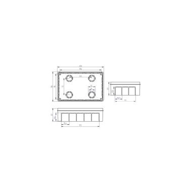 Produkt od Elektroinstalační Krabice Vestavná 200x130x60 mm