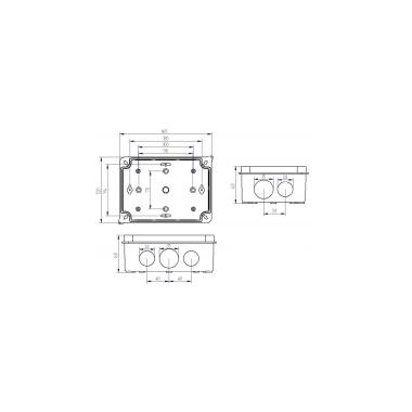 Product of IP65 Waterproof Surface Junction Box 165x120x72mm