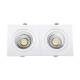 Product van Downlight LED 30W Rechthoekig Doble  New MadisonZaag maat 260x120 mm