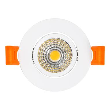 Product van Downlight COB Rond Richtbaar  LED 5W Wit Zaagmaat Ø 70mm CRI92 Expert Color