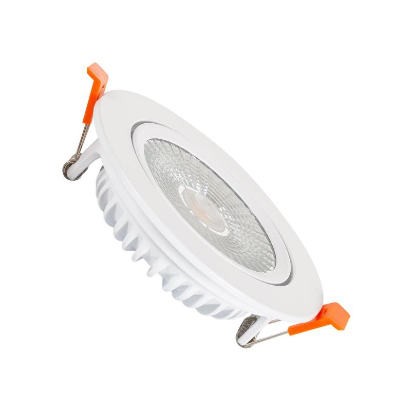 Product van Downlight LED 15W COB Superslim LIFUD Richtbaar Wit Rond Downlight zaagmaat Ø100 mm CRI90 Expert Color No Flicker