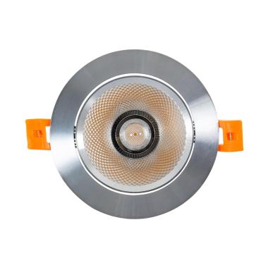 Produit de Spot Downlight LED 15W Rond COB CRI90 Coupe Ø 90 mm Argentée