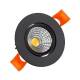 Product van Downlight 3W COB LED Richtbaar Rond Zwart Zaag maat Ø55 mm CRI92 Expert Colour No Flicker