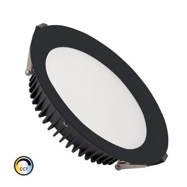 Product of 30W Round SAMSUNG Aero CCT 130 lm/W LED Downlight LIFUD Microprismatic Ø 200 mm Cut-Out Black