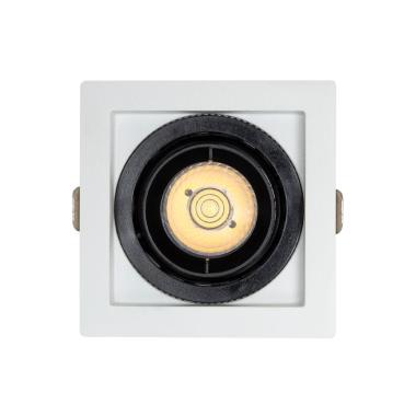 Produit de Spot LED Downlight COB Carré Orientable 360º Expert Color No Flicker CRI90 7W Coupe 82x82mm 