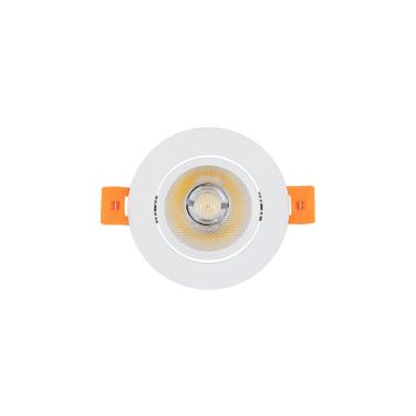 Product van Downlight LED Ronde Dimbare  Richtbare 7W COB  Wit  Ø 70 mm 