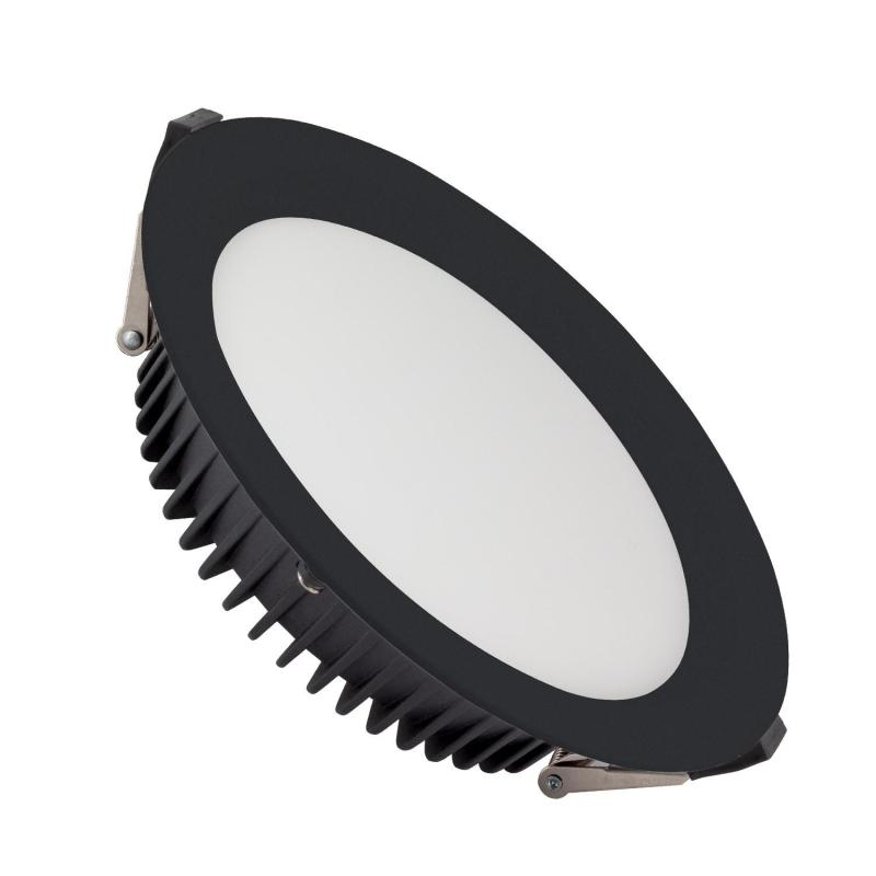 Produit de Downlight LED 24W Rond SAMSUNG Aero 130 lm/W 4000K LIFUD Coupe Ø 200 mm Noir