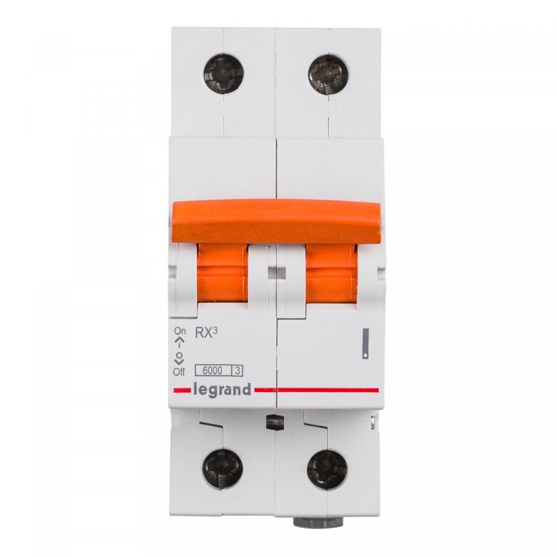 Produkt von Magnetothermischer Sicherungsschalter für Residenzen 2P 10-40A 6kA C-Kurve LEGRAND RX³ 419934