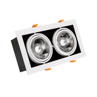 Produkt von LED-Downlight Strahler 30W Schwenkbar Kardan Eckig AR111 Ausschnitt 325x165 mm