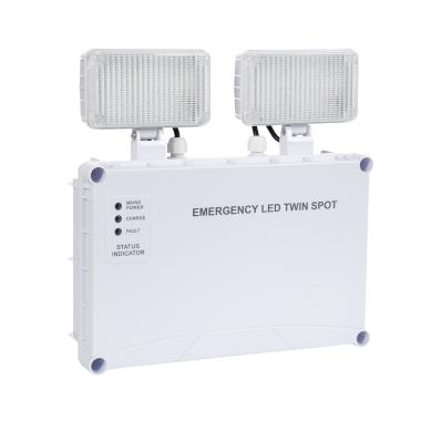 Product van LED Noodverlichting Opbouw 400lm Niet Permanent TwinSpot 