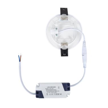 Prodotto da Plafoniera LED 9W Circolare Slim da Superficie Foro Ø 75mm IP54