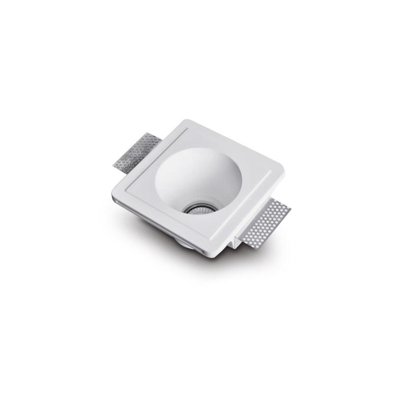 Produit de Collerette Downlight Intégration Plâtre/Pladur pour Ampoule LED GU10/GU5.3 Coupe 153x153 mm UGR17