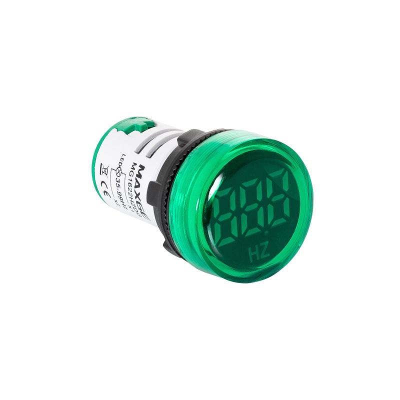 Prodotto da Luce Spia MAXGE con Frequenzimetro 35-99 Hz Ø22 mm