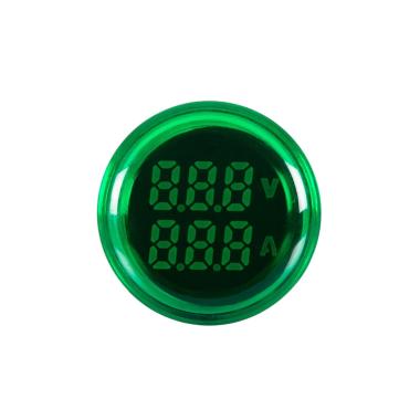 Product van Verlichte Voltmeter 20-500V & Ampèremeter 0-100A Ø22mm