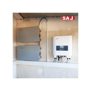 Produkt von Wechselrichter Solar Hybrid SAJ H1 Batterieladegerät Pylontech mit Netzeinspeisung 3.6-6 kW Einphasig