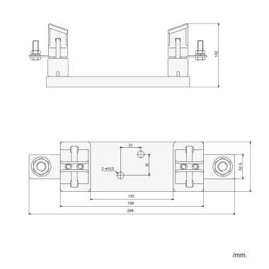 Product van Zekeringhouder MAXGE gPV 195x52 1500V DC