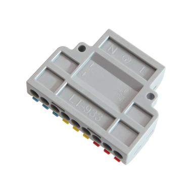 Product van Set van 5 Snelkoppelingen 3 ingangen en 9 uitgangen SPL-93 voor elektrische kabel 0,08-4mm².