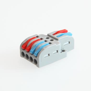 Produkt von 5 Pack Schnellverbinder 2 Eingänge und 4 Ausgänge SPL-42 für Elektrokabel von 0,08–4 mm²