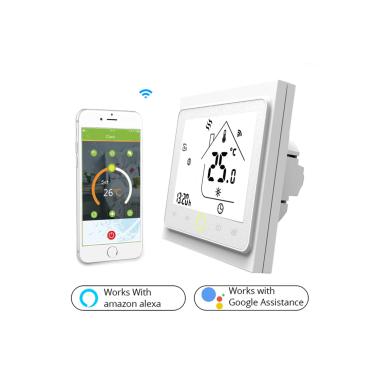 Product of White Programmable Thermostat for Heating WiFi