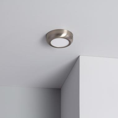Product van PlafondLamp 6W LED Metaal Rond Silver Design  Ø120 mm