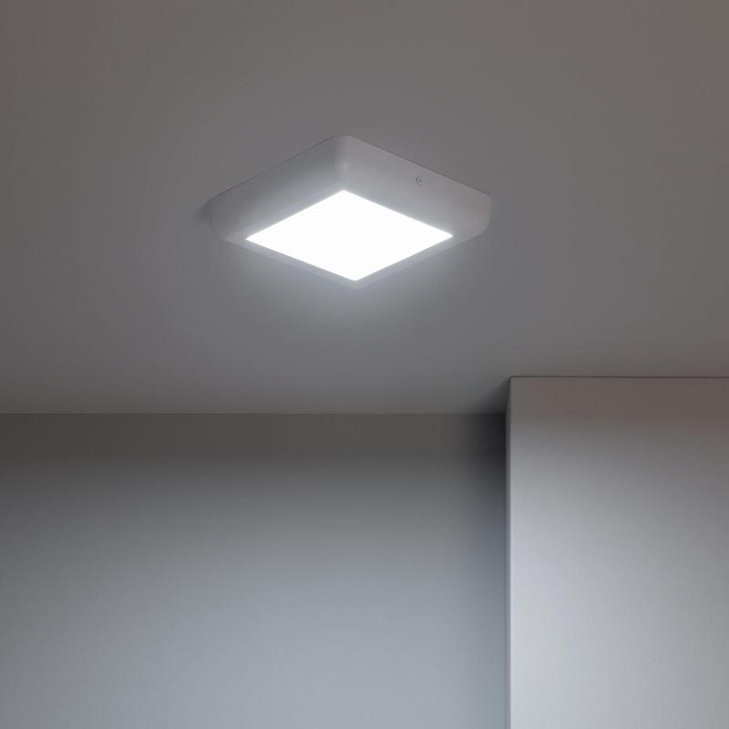 Producto de Přisazené Stropní Čtvercové 12W LED Svítidlo 178x178 mm Kovový s Bílým Designem