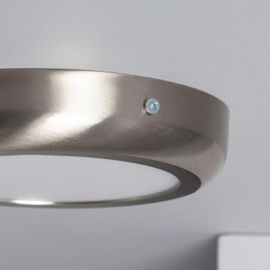 Product van Plafondlamp 12W LED Metaal Rond Silver Design  Ø175 mm