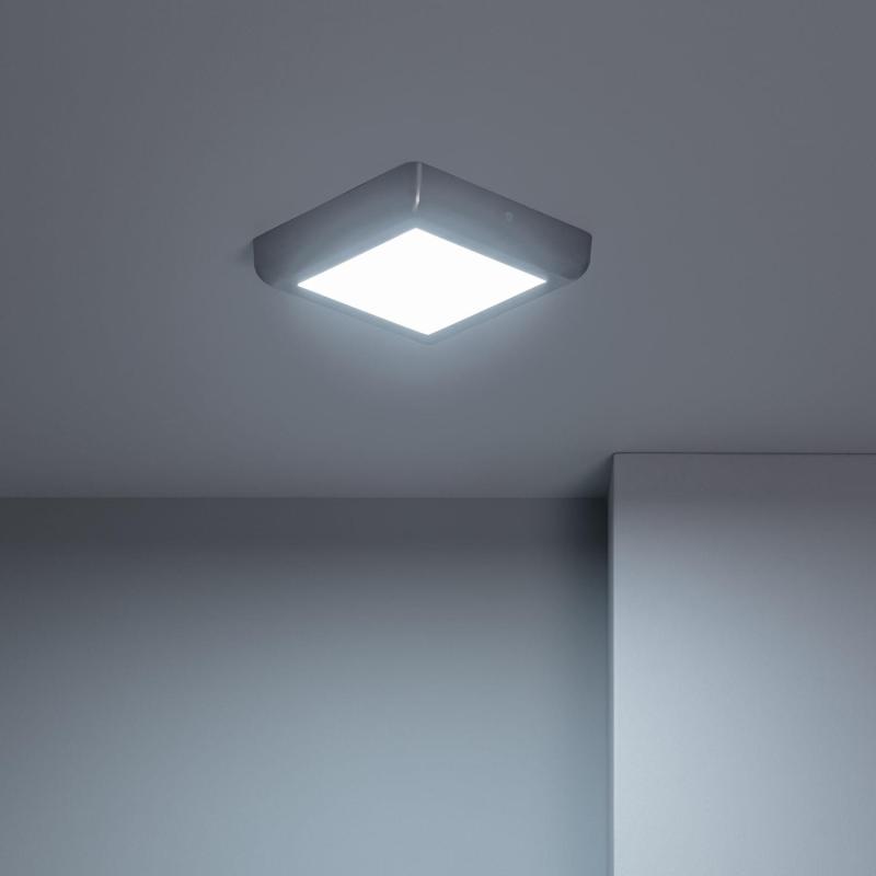 Produkt von LED-Deckenleuchte 12W Eckig Metall 180x180mm Design Silver