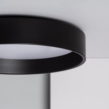 Product van LED Plafondlamp Metaal  CCT Selecteerbaar  Rond Design 20W zwart Ø450 mm