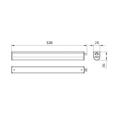 Product of PHILIPS Ledinaire 30cm 1ft 5W Linkable Batten LED Tube BN021C