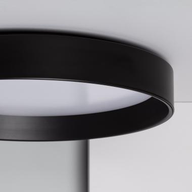 Product van Plafondlamp LED 30W Rond Metaal Ø550 mm  CCT Selecteerbaar Black Design