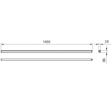 Product van Batten Ledinaire Linkable LED 34W 150cm PHILIPS BN021C