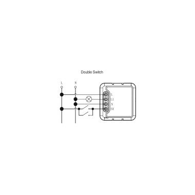 Produit de Interrupteur WiFi Compatible avec Interrupteur et bouton-poussoir Conventionnel 