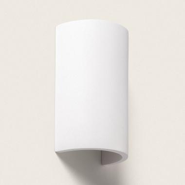 Wandlamp van Gips Dupmy Rond